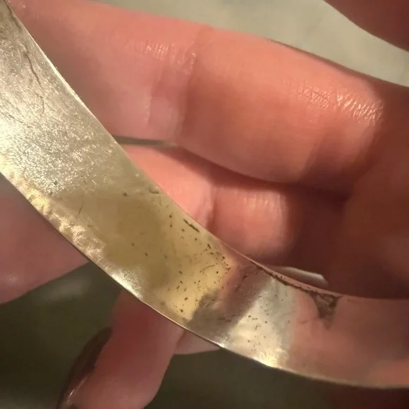 Textured James Avery Silver Bangle Bracelet - Picture 4 of 6